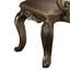 Duo de fauteuils rétro (de 2) - siège et dossier rembourrés, moulures couronnées à volutes élégantes, composants en bois robustes (2) et détails élégants, pieds de tablier