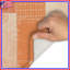 Tapis de bain orange et beige-1281436602