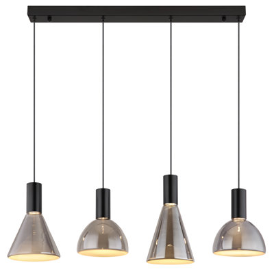 Veronica 1 - Light Matte Black LED Pendant