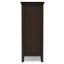 Artisan 38"W Solid Wood 4-Shelf Medium Storage Cabinet with Glass Doors and Adjustable Shelves-760092897