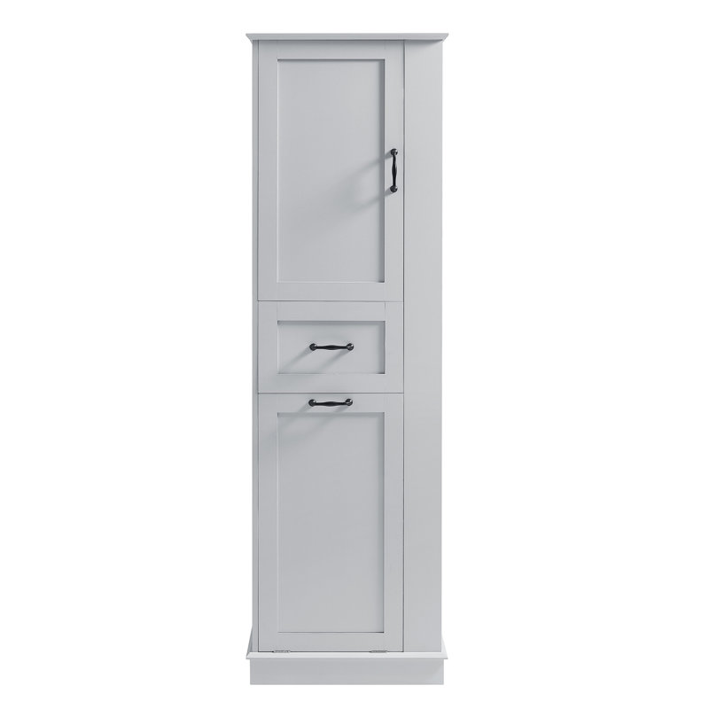 Grande armoire de rangement moderne - compartiment inclinable, tablettes réglables, capacité de 80 lb, charnières à fermeture en douceur, poignées en alliage d'aluminium, parfait pour la salle de bain et l'organisation à la maison