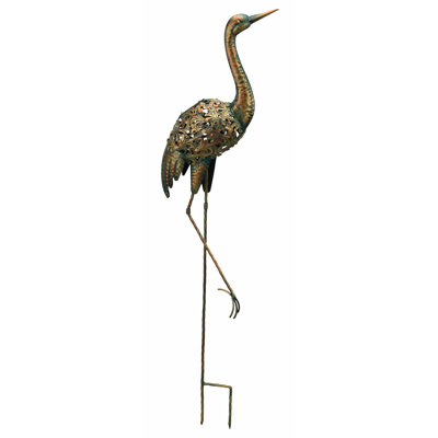 46 Inch Solar Powered Accent Metal and Solar Solar Powered Garden Accent Standard