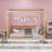 Bloomhouse Canopy Frame Floor Bed with Guardrails-121934113-115684288