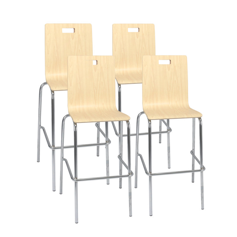 Tabouret de bar Alexis, paquet de 4, Crème, crème