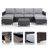 Umeh 6 - Person Patio Conversation Set with Cushions-72836231