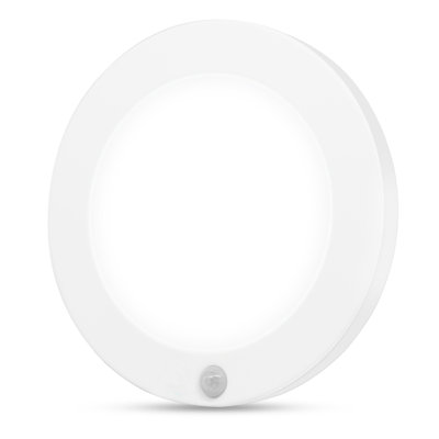 6 Inch LED Closet Light, Ultra-Thin Motion Sensor Lighting Fixture, 5000K Daylight, 10W 700LM, Dimmable, Modern Round Ceiling Light for Closet, Hallway, Basement, Indoor Use, ETL Certified