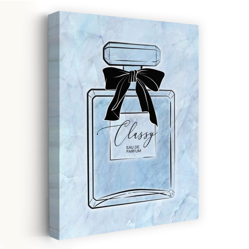 «Classy Perfume Contemporary Elegant Minimalist», art mural, H 24 po x l 16 po