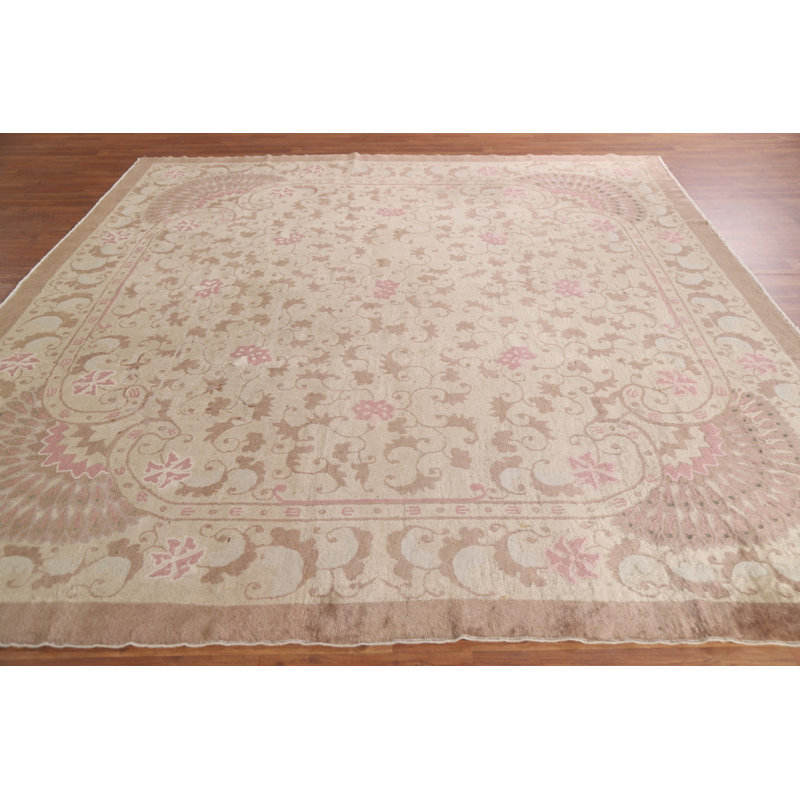 Tapis carrée Art Deco 9 x 9