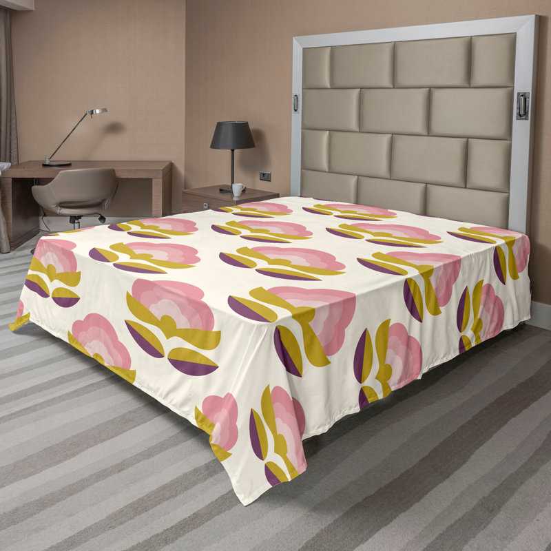Drap plat Ambesonne, Drap plat pour très grand lit californien