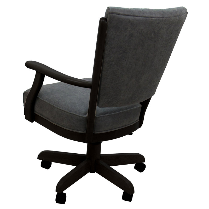 Fauteuil de roulette pivotant Classic, Wapiti du Nord-Ouest, Noir, Noir
