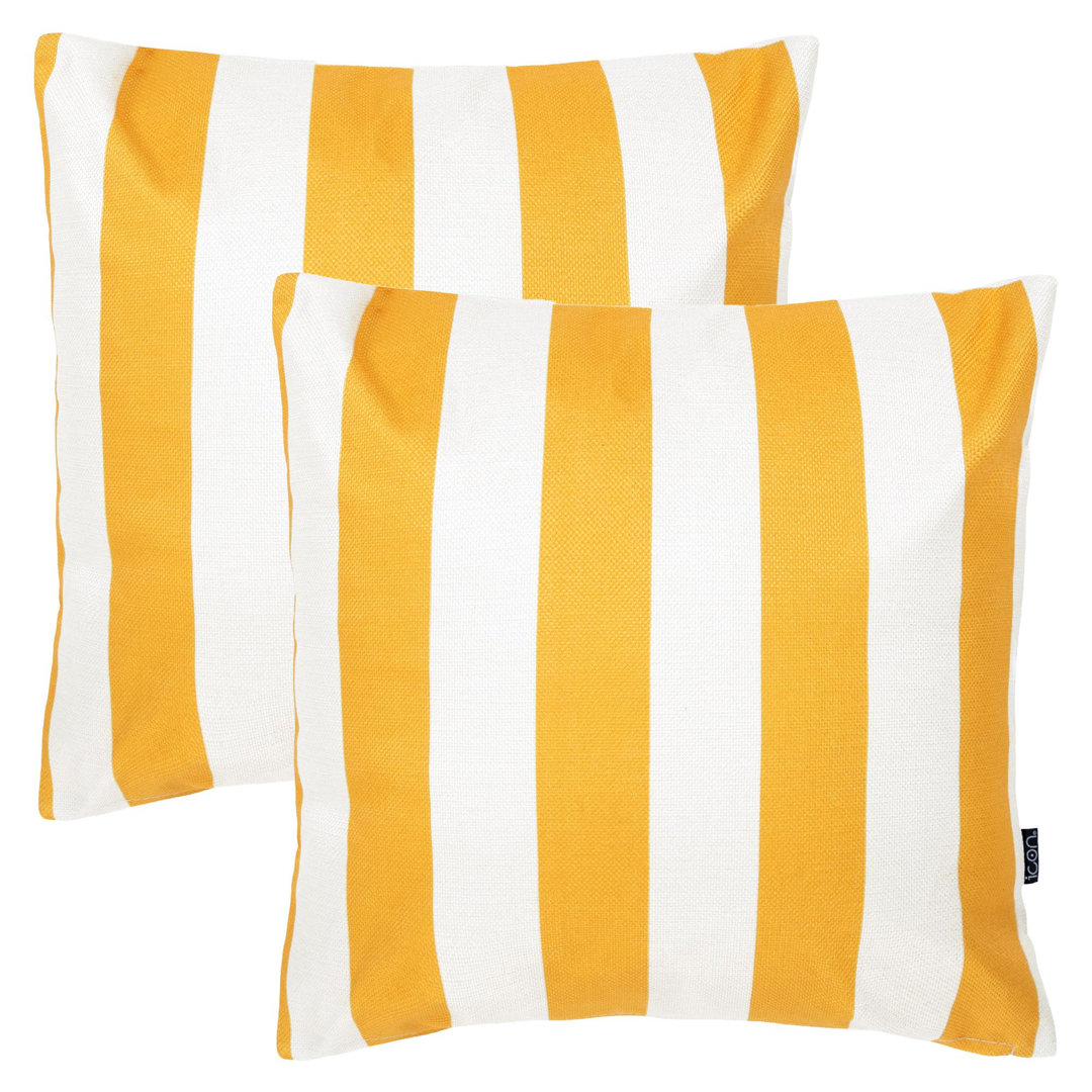 icon Abstract Print Indoor-Outdoor Cushion, Pack of 2, Brown