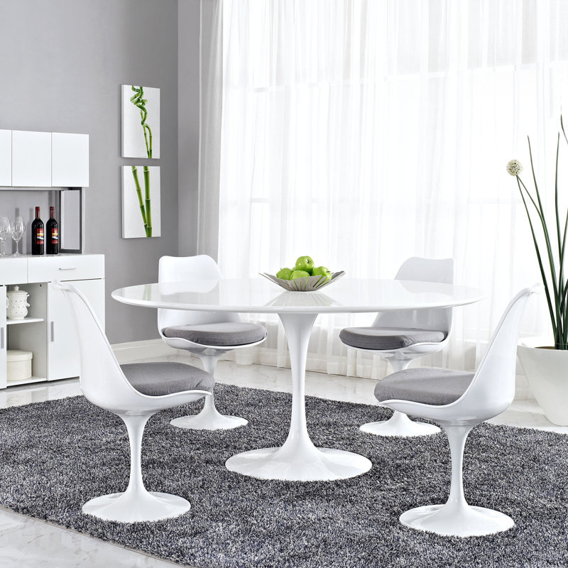 Modway Lippa 60" Wood Top Dining Table
