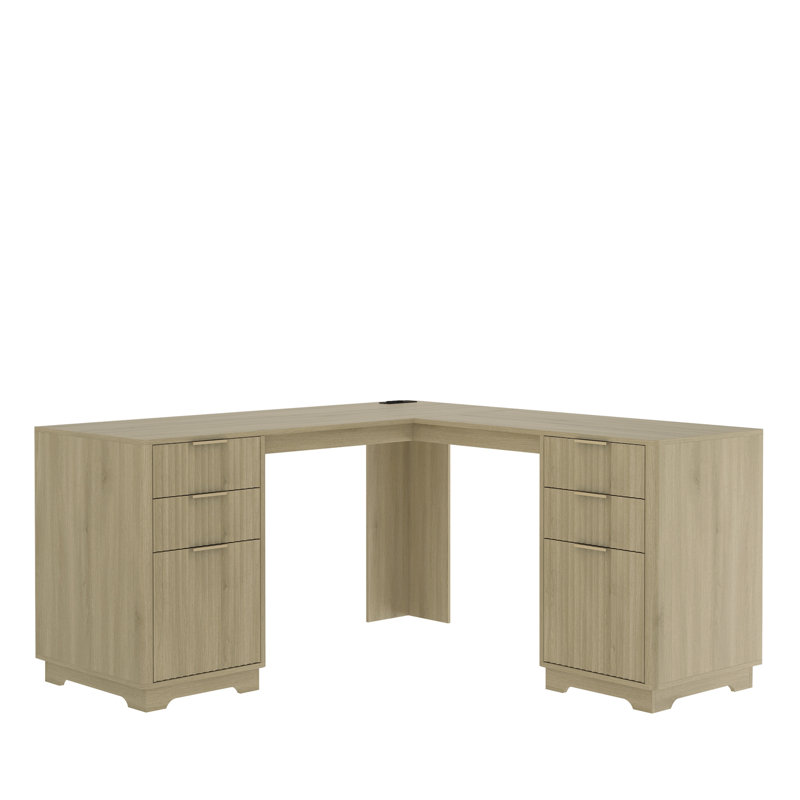 L Shaped Desk,Computer Desk with Drawers,Bookshelf,Modern Corner Desk,Home Office Desk,L-Shaped Study Table Writing Desk,Corner Gaming Computer Desk with Storage