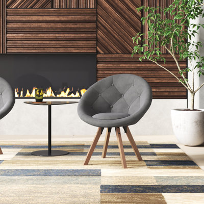 Angellique Velvet Accent Chair