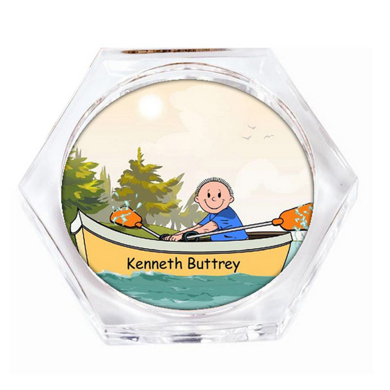 Ensemble de 4 sous-verres personnalisables en forme de sous-verre, Oui
