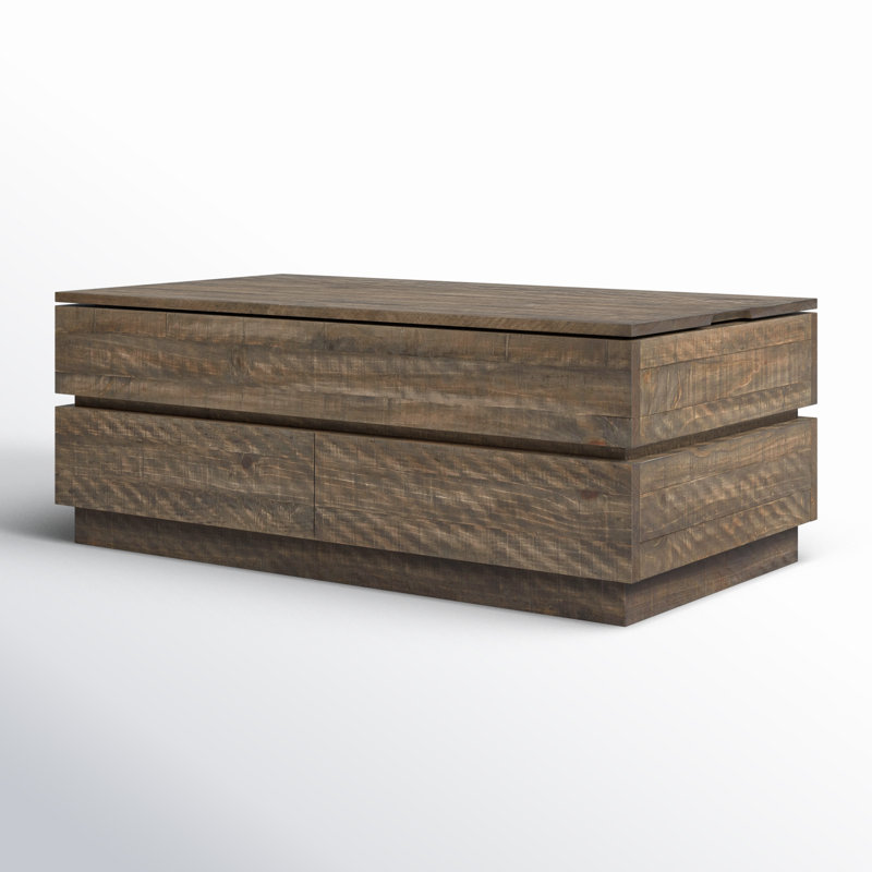 Solid Wood Coffee Table with Storage