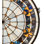 Victorian Fleur-De-Lis Medallion Stained Glass Window Panel