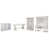 4 Pcs: Desk, Storage Cabinets, Bookcase, Credenza