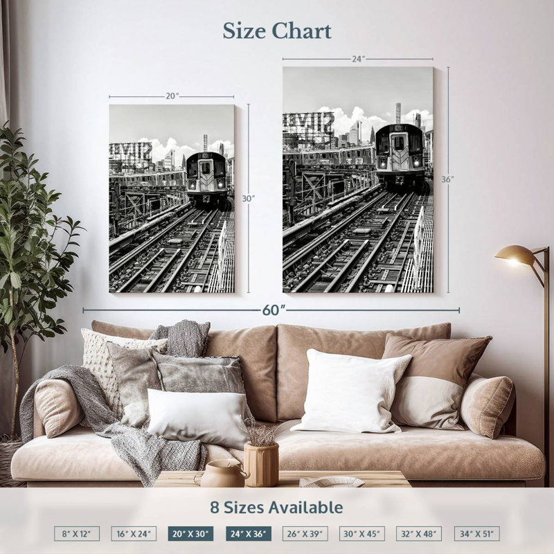 Mehar Line 7 Queens, 36" H x 24" W