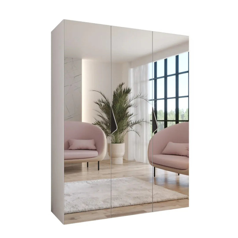 Manufactured Wood Wardrobe, White
