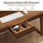 55.1" W Writing Desk with Drawer, MDF-49640837