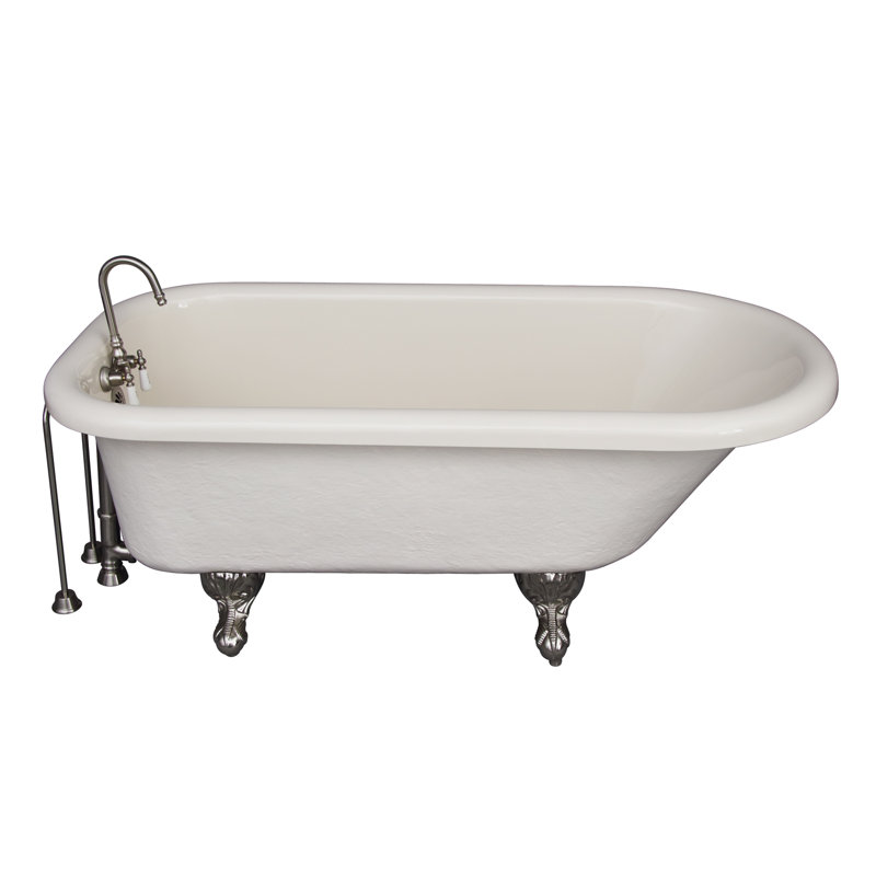 Andover 60'' x 30'' Soaking Acrylic Bathtub with Faucet