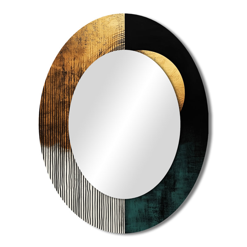 Miroir mural moderne Golden Golden, 43 po x 33 po