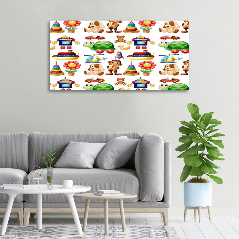 Toys - No Frame Print on Canvas, 50cm H X 100cm W