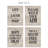 Excello Global Products Light Gray Bathroom Sign Set 2 (4-Pack)