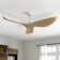 52" 3 -ABS-Blade White Propeller Modern Ceiling Fans with Remote Control