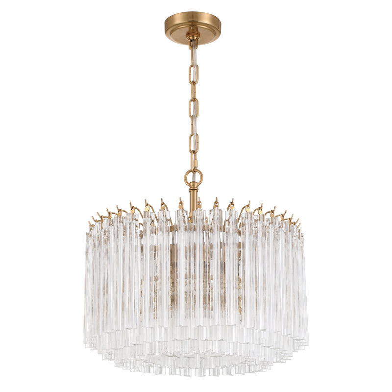 Lustre 5 lumières Molly, Doré
