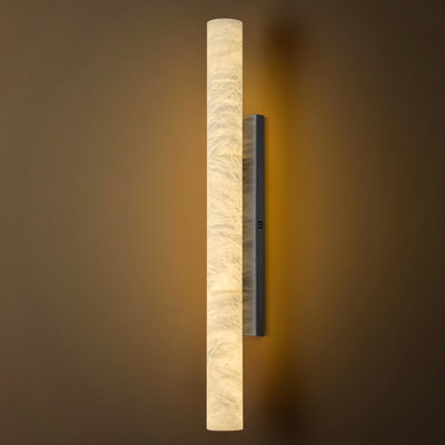 Dimmable LED Wall Mounted Wall Alabaster Sconce with Alabaster Shade