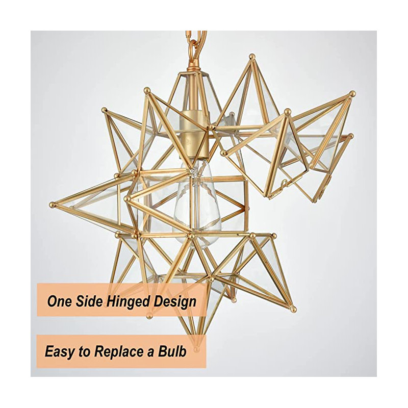 Cameria 1 - Light Unique/Statement Pendant, 62" H x 14.76" W x 14.76" D, Brass