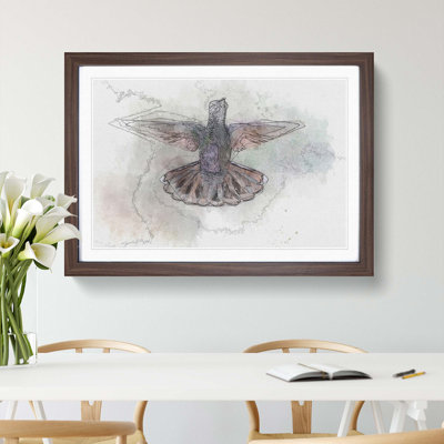 Wings of a Hummingbird in Abstract - Framed Print