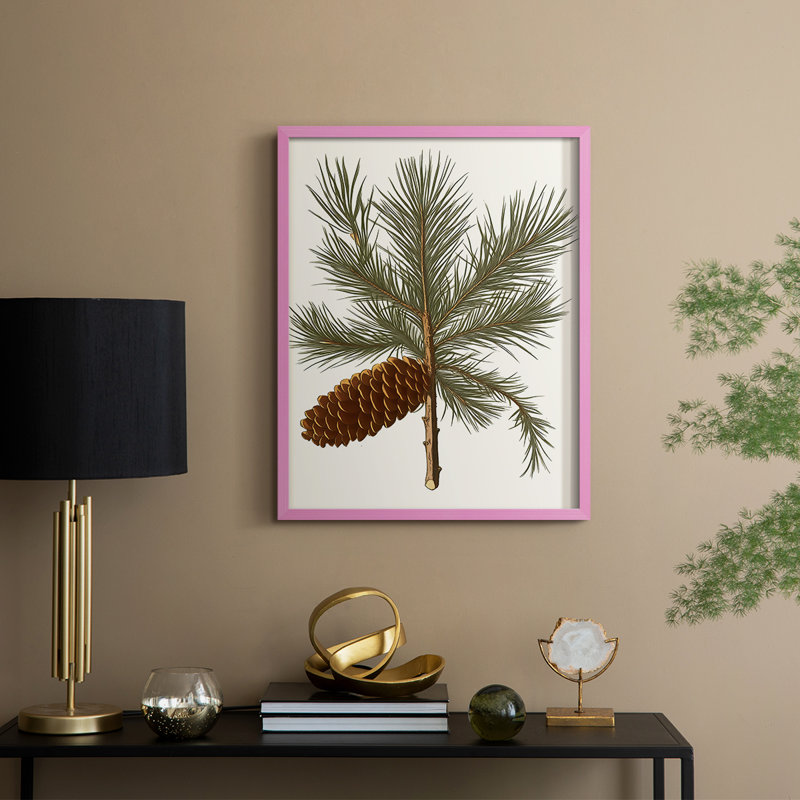 «Christmas Holiday Art», série 2-CCL XXII, reproduction encadrée - bois massif, H 15 po x l 12 po, Pink