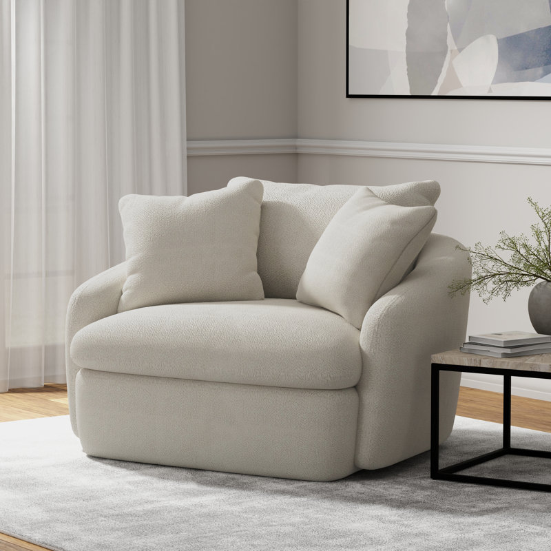 Chaises d'appoint larges 47,5 po Brieona, Utopia sable
