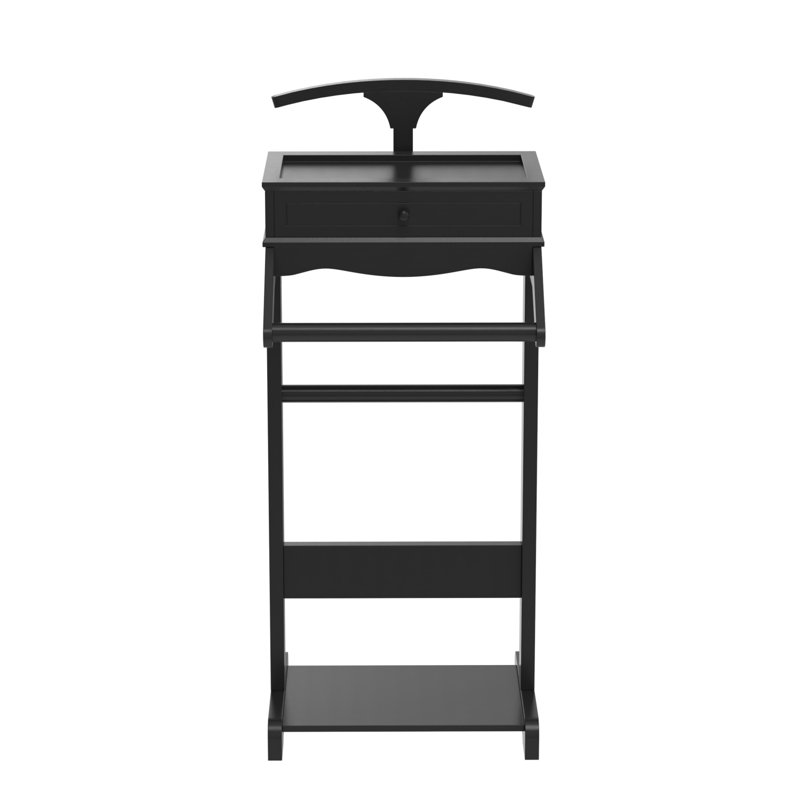 Valet avec tablettes de rangement
