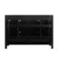 Ensemble de meuble-lavabo noir 48 po avec lavabo en céramique, armoire de rangement abondante, 4 portes à fermeture en douceur et 2 tiroirs