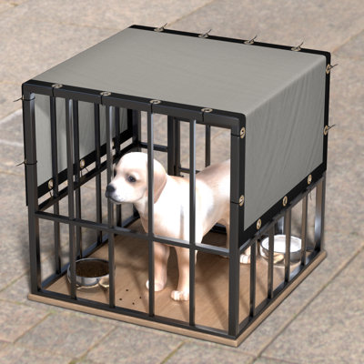 Royal Shade Customize 90% Shade Cloth Pet Playpen Cover with UV Protection & Reinforced Grommets
