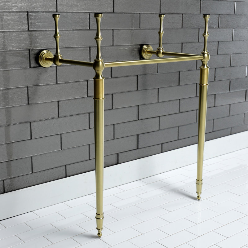 Kingston Brass Edwardian Brass Console Sink Legs, Brushed Brass