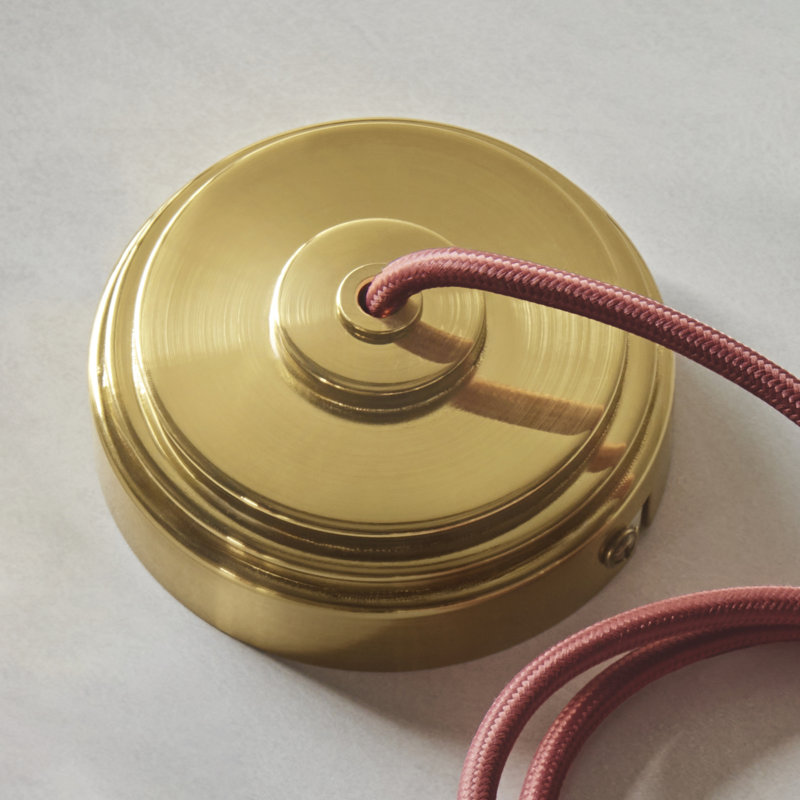 Eltham Cable Set finished in Br Aged Brass, Red