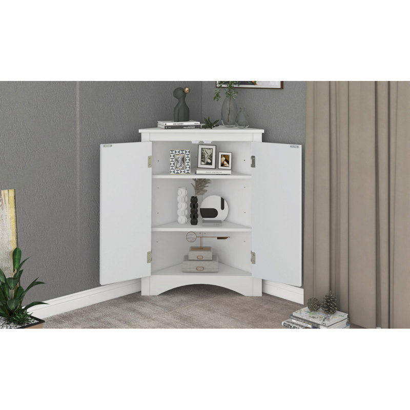 Modern Dontrel Freestanding Bathroom Cabinet, White