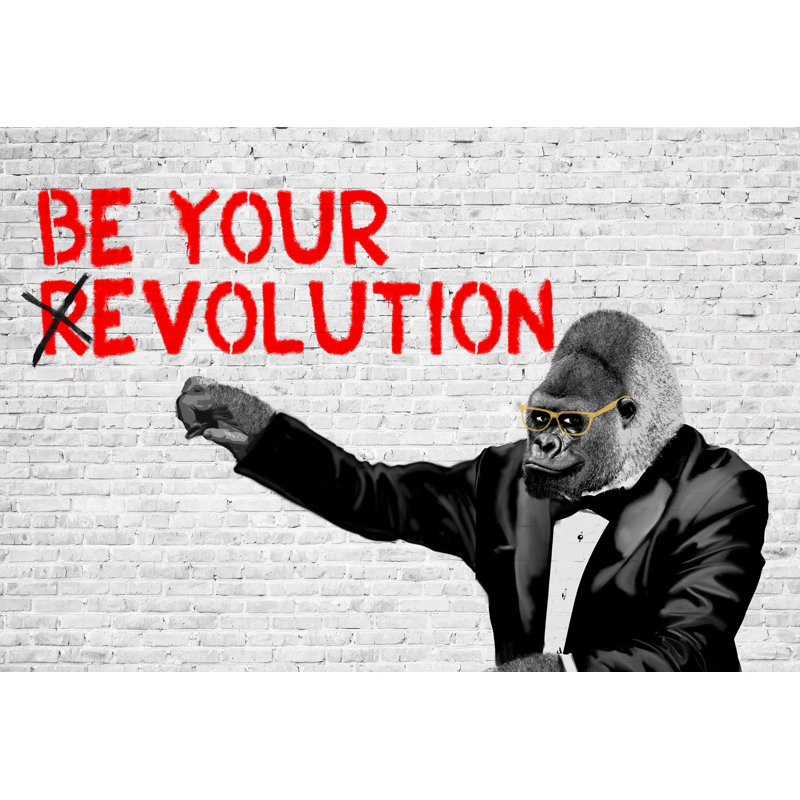 (R)Evolution 1 Piece Wrapped Canvas Wall Art, 90cm H x 120cm W x 4cm D