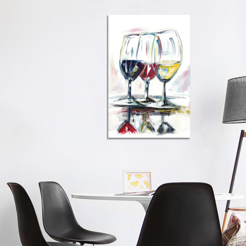 Time For Wine II by Andy Beauchamp - Painting on Canvas, 152.5 cm H x 101.5 cm W x 3.175 cm D, Wrapped Canvas