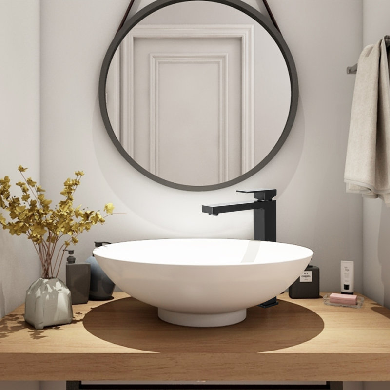 Robinet de lavabo vasque avec bonde, Noir