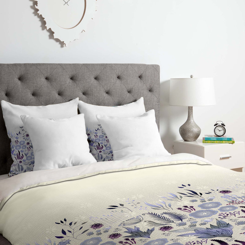 Iveta Abolina Polyester Floral Duvet Cover, Twin/Twin XL Duvet Cover + 1 Standard Sham