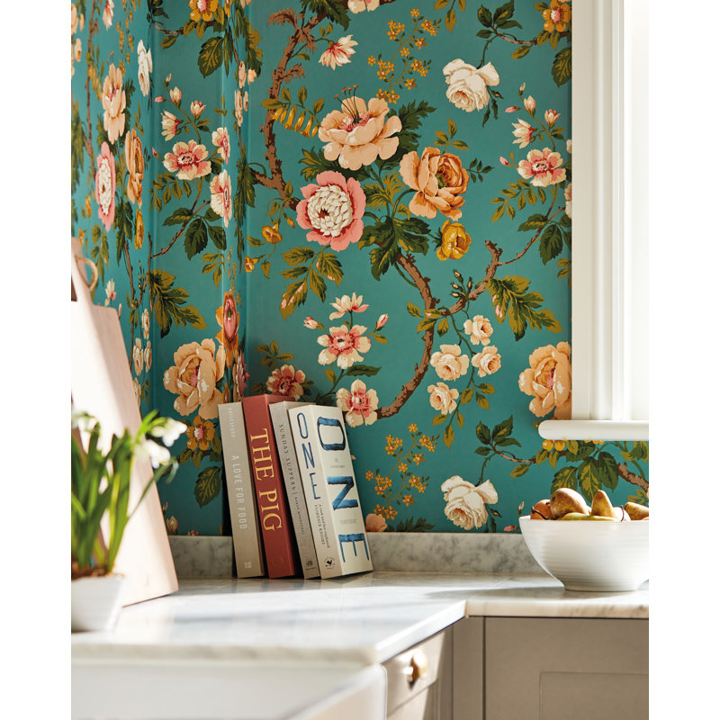 Hykenham Wallpaper, High Sea/Ginger