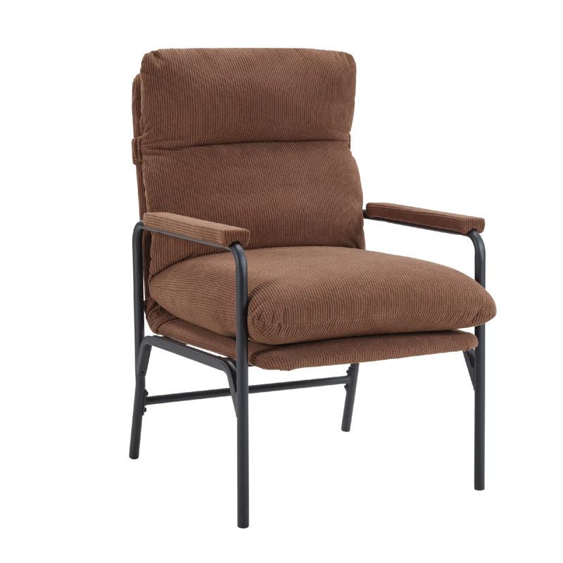 Modern Accent Chair, Reclining Chair With Adjustable Backrest