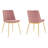 Tortez Velvet Upholstered Metal Side Chair-627103775