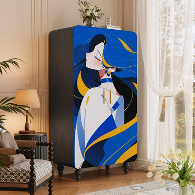 Armoire simple et moderne en bois massif